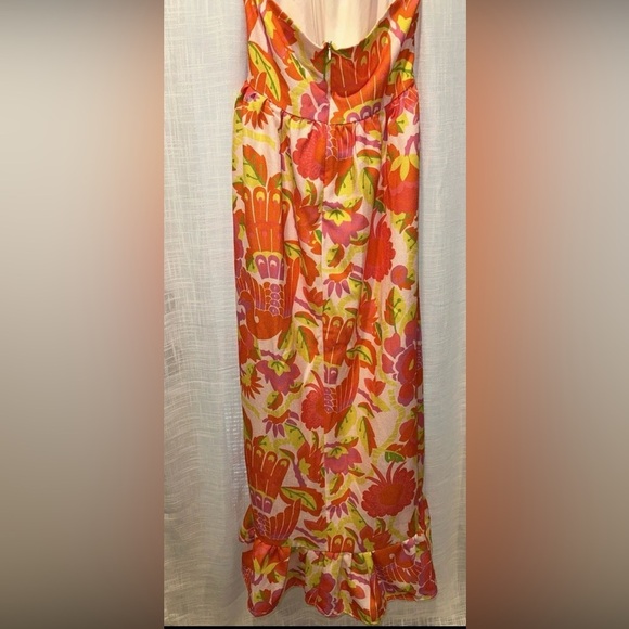 CK Bradley Women’s Large Dove Maxi Dress in Falconer Sunburst Halter NO BELT - Picture 14 of 15